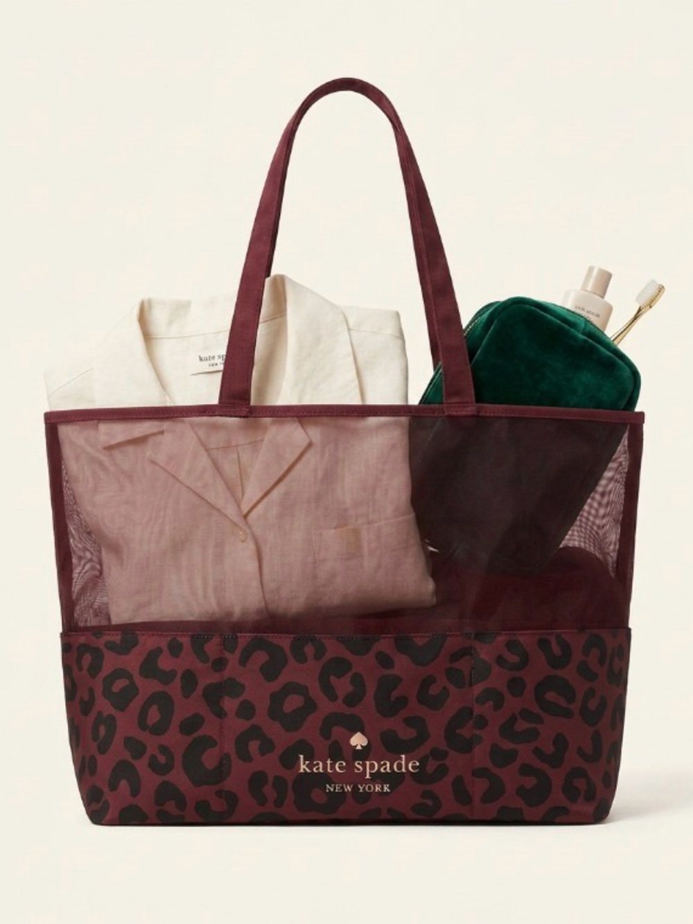kate spade Large Mesh Beach Tote NEW - Picture 3 of 5